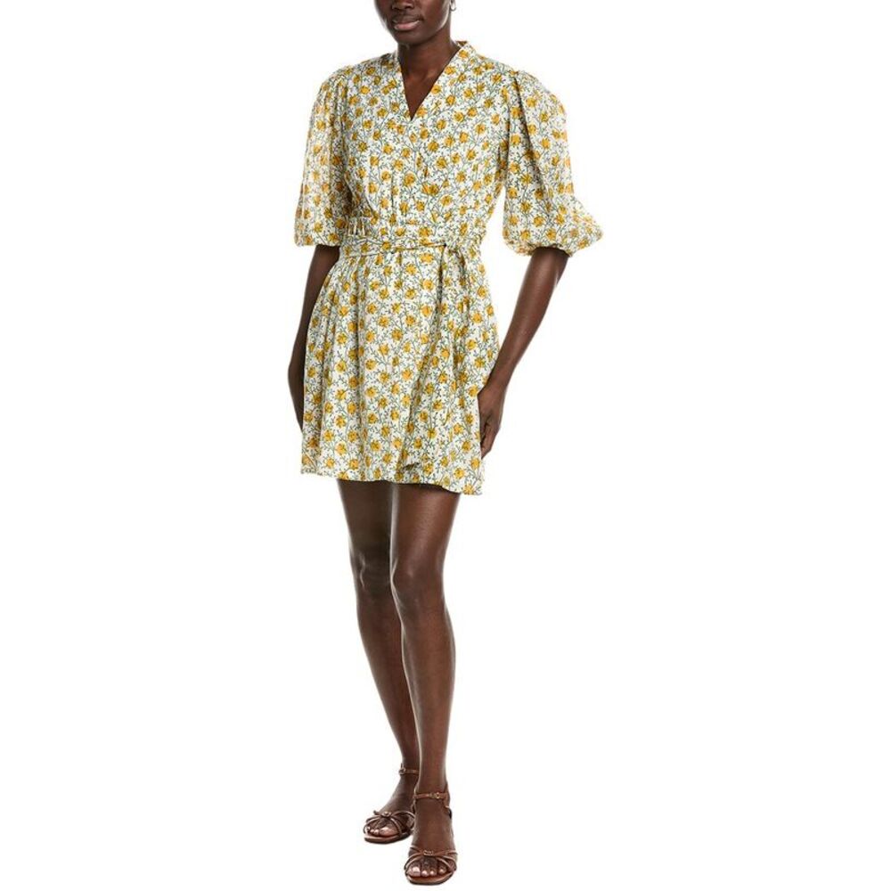 Garrie B Womens All Over Wrap Mini Dress, White
